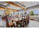 Farmhouse-style dining room with large windows and scenic views at 3170 Double Bridges Rd, Rutledge, GA 30663