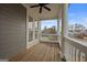 Spacious balcony with wooden flooring and a view of the neighborhood at 200 Jamestowne Pass, Peachtree City, GA 30269