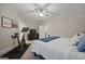 Spacious bedroom with large bed, exercise bike, and plenty of room at 200 Jamestowne Pass, Peachtree City, GA 30269