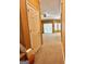 Carpeted living room with ceiling fan and sliding glass door at 2567 Laurel Nw Cir, Atlanta, GA 30311