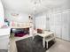 Well-decorated bedroom with white trim, ample storage space, and a loft bed at 107 Stratford Ct, Peachtree City, GA 30269