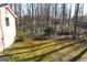 View of backyard with wooded area at 125 Oak Leaf Dr, Stockbridge, GA 30281