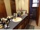 Bathroom featuring a sink, mirror, a toilet, and view of a closet at 125 Oak Leaf Dr, Stockbridge, GA 30281