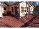 View of house from wood deck with chairs at 125 Oak Leaf Dr, Stockbridge, GA 30281