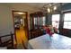 Traditional dining room highlighting a large table, china cabinet, and chandelier lighting at 125 Oak Leaf Dr, Stockbridge, GA 30281