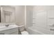Bathroom with combined tub and shower, and a single sink vanity at 313 Sound Cir # 140, Stockbridge, GA 30281