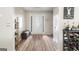 Inviting entryway with hardwood floors and storage at 443 Abbey Pl, Villa Rica, GA 30180