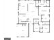 Main floor plan with kitchen, living room, and primary bedroom at 443 Abbey Pl, Villa Rica, GA 30180