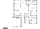 Main floor plan showcasing kitchen, living room and primary bedroom at 443 Abbey Pl, Villa Rica, GA 30180