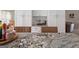 Kitchen with granite countertop and white cabinets at 443 Abbey Pl, Villa Rica, GA 30180
