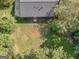 Aerial view of backyard with large grassy area at 151 Andover Dr, Jonesboro, GA 30238