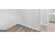 Simple bedroom with new flooring and fresh paint at 151 Andover Dr, Jonesboro, GA 30238