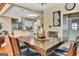 Dining area with hardwood floors and kitchen views at 4335 Burgomeister Pl, Snellville, GA 30039