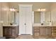 Bathroom with double vanity and granite countertops at 1689 Nebo Rd, Dallas, GA 30157