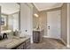 Elegant bathroom with granite countertops and a double vanity at 1689 Nebo Rd, Dallas, GA 30157