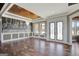 Dining room with hardwood floors and a Last Supper mural at 1689 Nebo Rd, Dallas, GA 30157