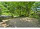 Large backyard with mature trees and a partially sunny area at 241 Simon Ter, Atlanta, GA 30338