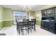 Dining room with chandelier and built-in hutch at 295 W 5 Hwy, Roopville, GA 30170