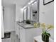 Elegant bathroom with double vanity and granite countertop at 1081 Veltre Sw Cir, Atlanta, GA 30311