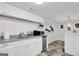 Small kitchenette with white cabinets and granite counters at 1081 Veltre Sw Cir, Atlanta, GA 30311