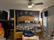 Main bedroom with a king-size bed and dark-colored walls at 112 Jennifer Sw Ln, Marietta, GA 30060