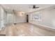 Spacious living room with hardwood floors and bay window at 3199 Mcafee Rd, Decatur, GA 30032