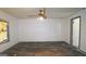 Simple bedroom with new flooring and ceiling fan at 5173 Kingswood Cir, Atlanta, GA 30349
