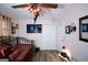 Bedroom with daybed, ceiling fan and closet at 100 Traverse Ct, Atlanta, GA 30349