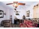 Bedroom with a daybed, ceiling fan and TV at 100 Traverse Ct, Atlanta, GA 30349