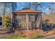 Covered gazebo with seating area at 100 Traverse Ct, College Park, GA 30349