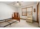 Bedroom with a ceiling fan, and view of the backyard through a window at 255 Barnett Road Rd, Hampton, GA 30228