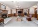 Living room with wood built-ins and brick fireplace at 255 Barnett Road Rd, Hampton, GA 30228