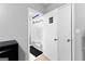 Small bathroom with shower/tub and updated fixtures at 3076 Carriage Trl, Jonesboro, GA 30236