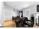 Dining area with wood flooring and a chandelier at 3076 Carriage Trl, Jonesboro, GA 30236