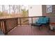 Back deck with seating area that overlooks the backyard at 1320 Newbridge Cir, Buford, GA 30519