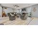Living room showcasing stylish furniture, decor, and a fireplace at 8264 Milam Loop, Fairburn, GA 30213
