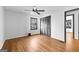 Hardwood floor bedroom with closet and window at 305 Kelly Dr, Fayetteville, GA 30214