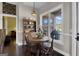 Breakfast nook with a round table and built-in hutch at 506 W Mcintosh Rd, Brooks, GA 30205