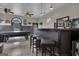 Game room with pool table, bar, and seating area at 506 W Mcintosh Rd, Brooks, GA 30205