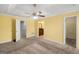 Spacious bedroom with carpet, ceiling fan and private bathroom at 1934 Hobson Sw Ct, Marietta, GA 30064