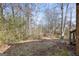 Wooded backyard with grass and trees at 119 Bombay Ln, Grantville, GA 30220