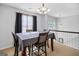 Dining area with table and chairs near kitchen at 119 Bombay Ln, Grantville, GA 30220