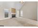 Gathering room with stone fireplace and vaulted ceiling at 228 Otter Cir, Fayetteville, GA 30215