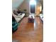 Attic bedroom with wood laminate floor at 2110 Kellington Dr, Mcdonough, GA 30253