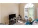 Bedroom with large arched window and neutral walls at 2110 Kellington Dr, Mcdonough, GA 30253