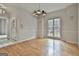 Dining room with hardwood floors, natural light, and decorative chandelier at 337 Legacy Ln, Peachtree City, GA 30269