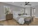 Serene bedroom with natural light, hardwood floors, and neutral decor at 459 Lester Rd, Fayetteville, GA 30215