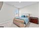 Cozy bedroom with a comfortable bed, side table, and natural light from a window at 755 Gelderland Dr, Hampton, GA 30228