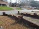 Long driveway leading up to a home in a quiet neighborhood at 7755 Chase Woods Dr, Jonesboro, GA 30236