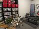 Unfinished basement area with work out equipment and storage at 200 Timber Ridge Dr, Mcdonough, GA 30252